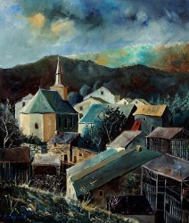 Pol Ledent Laforet village painting