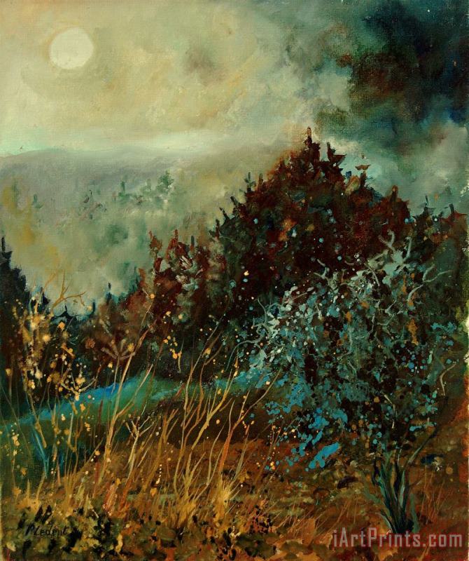 Moonshine 5642 painting - Pol Ledent Moonshine 5642 Art Print