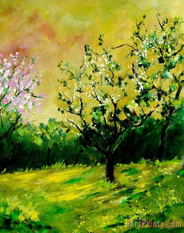 Orchard painting - Pol Ledent Orchard Art Print