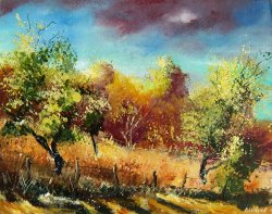 Pol Ledent Orchard painting
