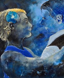 Pol Ledent Passionate dancers painting