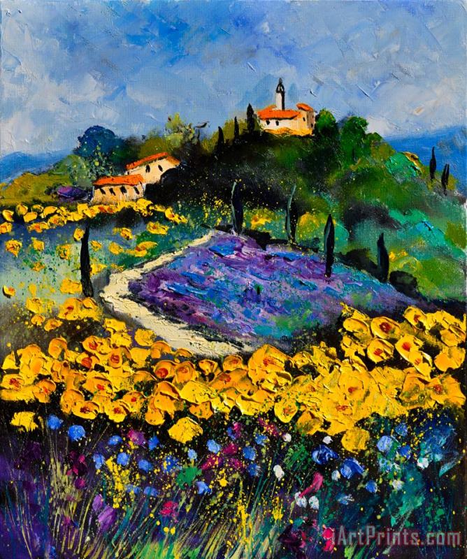 Provence 561140 painting - Pol Ledent Provence 561140 Art Print