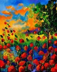 Pol Ledent Red Poppies 45150