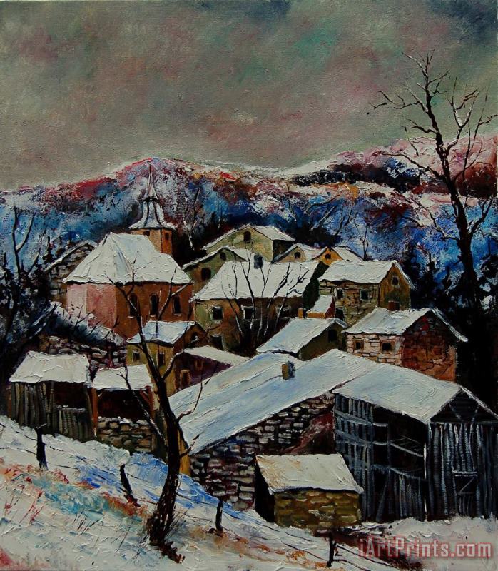 Pol Ledent Snow in Laforet 78 Art Print