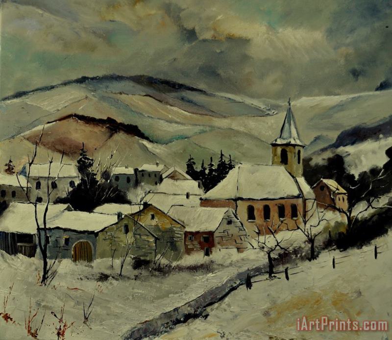 Pol Ledent Snowy landscape 780121 Art Print