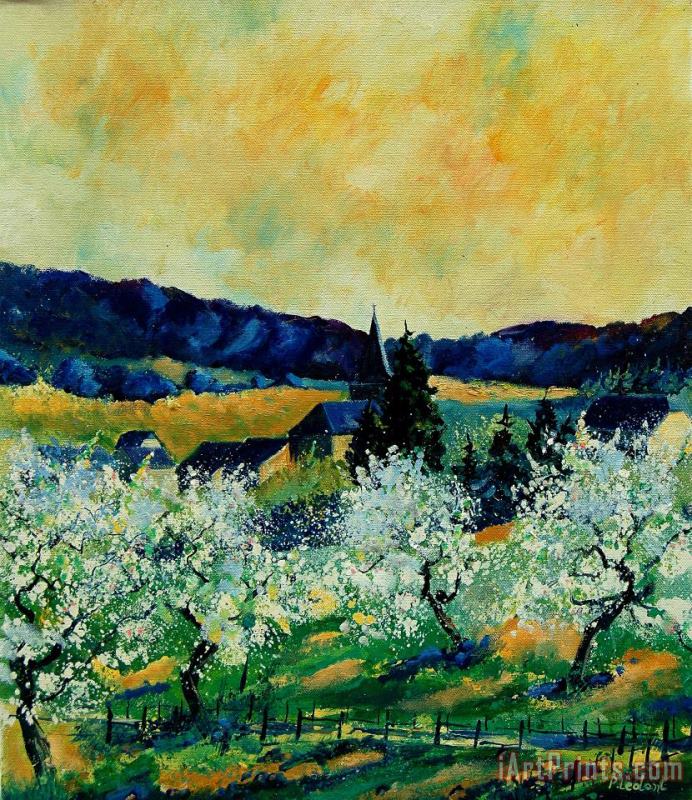 Spring in Monceau painting - Pol Ledent Spring in Monceau Art Print