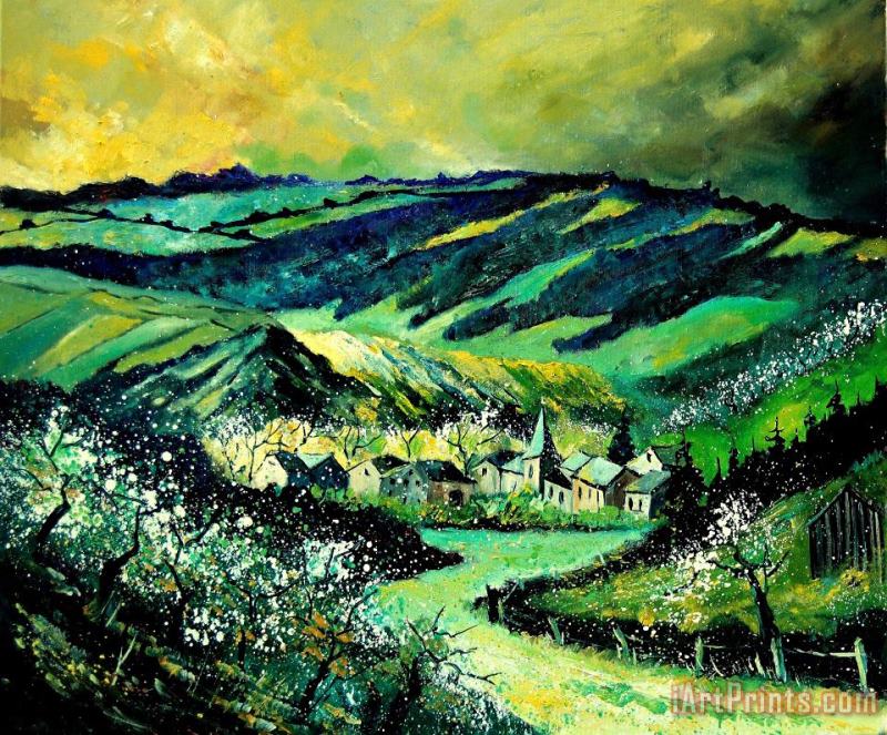 Spring In Tha Ardennes painting - Pol Ledent Spring In Tha Ardennes Art Print