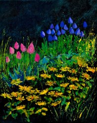 Pol Ledent Spring In The Garden painting