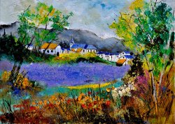 Pol Ledent Summer in Sosoye painting