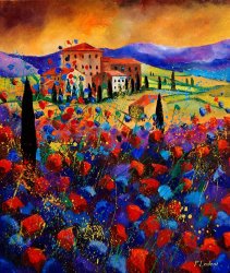 Pol Ledent Tuscany poppies