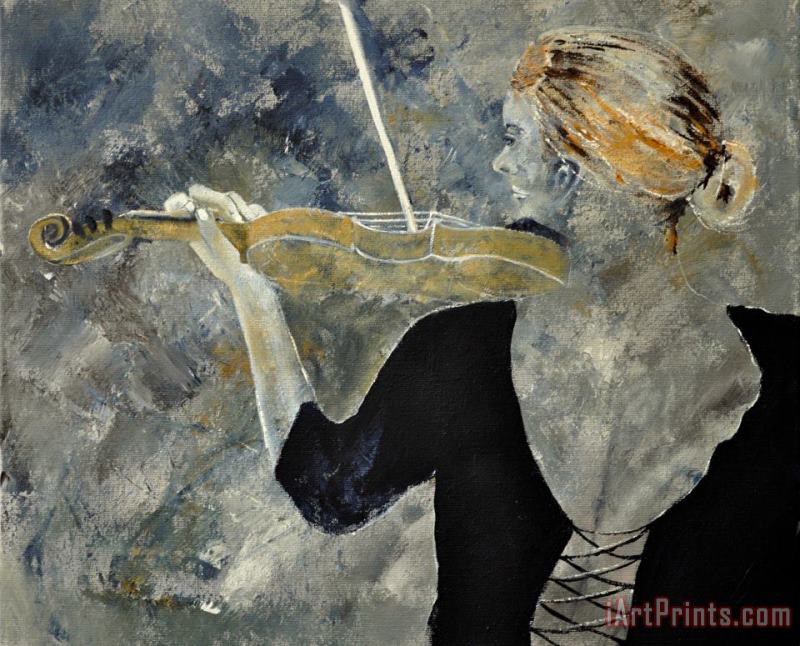 Violinist 562120 painting - Pol Ledent Violinist 562120 Art Print