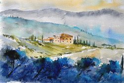 Pol Ledent Watercolor 214010 painting