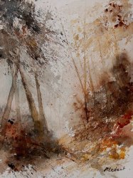Pol Ledent Watercolor Misty Path