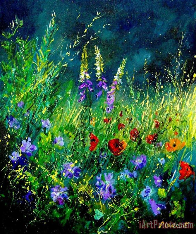 Pol Ledent Wild Flowers Art Painting