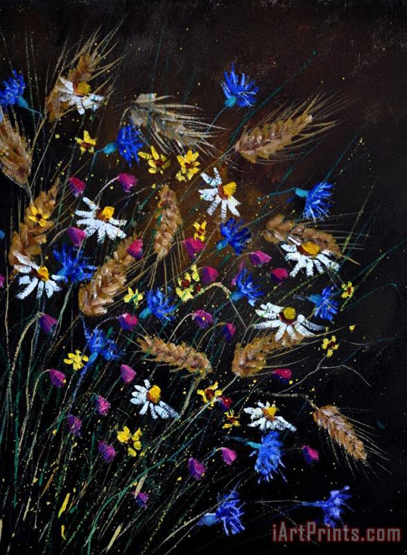 Wild Flowers 452150 painting - Pol Ledent Wild Flowers 452150 Art Print