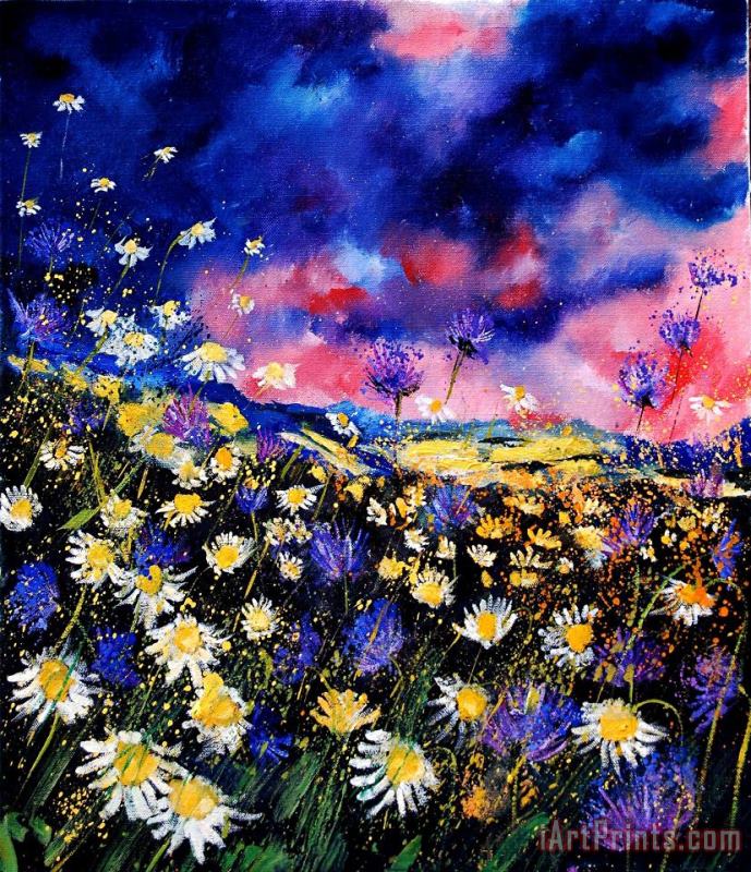 Pol Ledent Wildflowers 67 Art Painting