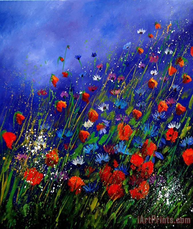 Pol Ledent Wildflowers 78 Art Painting