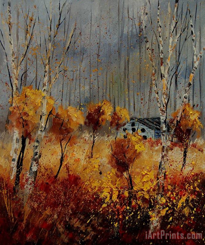 Pol Ledent Windy autumn landscape Art Print
