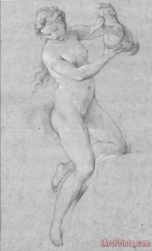 Pompeo Batoni A Nude Woman Holding an Ewer Art Painting
