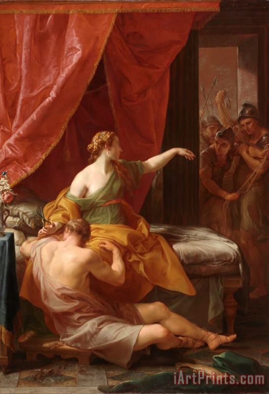 Samson and Delilah painting - Pompeo Girolamo Batoni Samson and Delilah Art Print