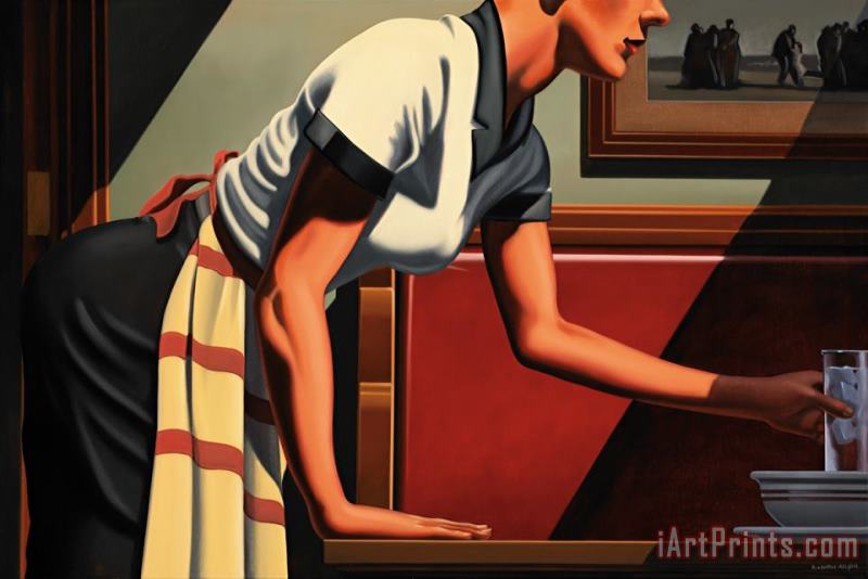 R. Kenton Nelson A Long Drink of Water Art Painting