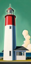R. Kenton Nelson Avoiding Deviation painting