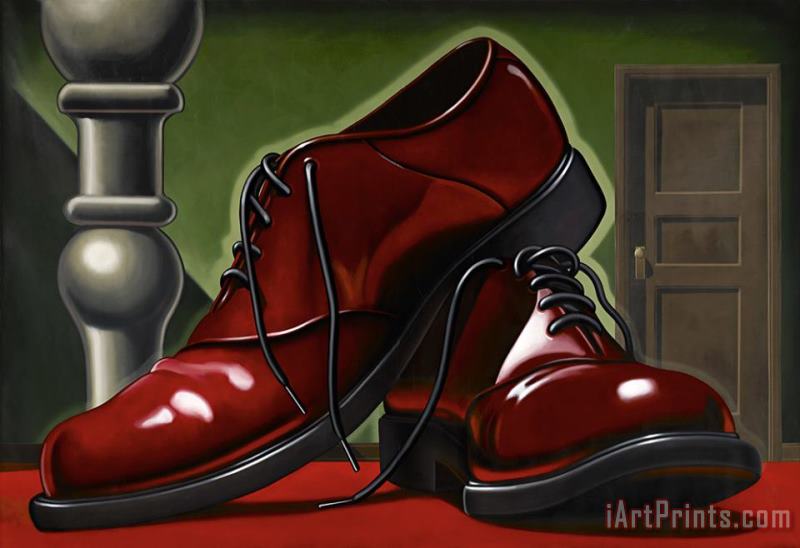 Big Shoes painting - R. Kenton Nelson Big Shoes Art Print