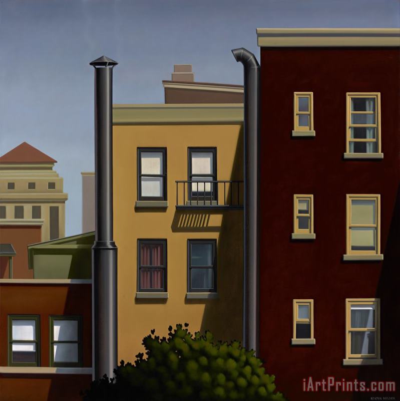 City Windows painting - R. Kenton Nelson City Windows Art Print