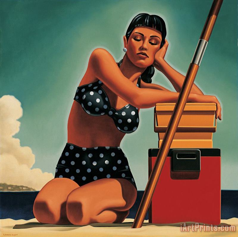 Depending on The Ice Chest painting - R. Kenton Nelson Depending on The Ice Chest Art Print
