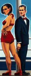R. Kenton Nelson Man in a Blue Suit