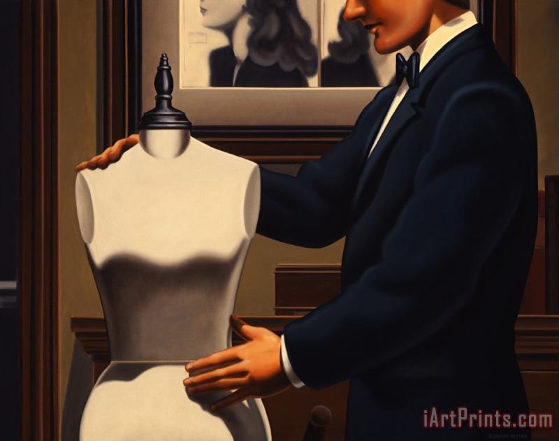 R. Kenton Nelson Rehearsal for a Date with Mary Parker Art Painting