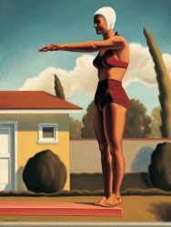 R. Kenton Nelson Swim Party #3 painting