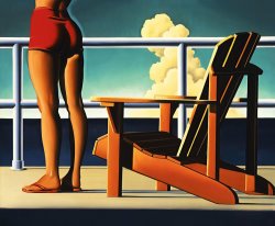 R. Kenton Nelson Two Seats painting