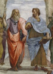 Raffaello Sanzio of Urbino Aristotle And Plato Detail Of School Of Athens