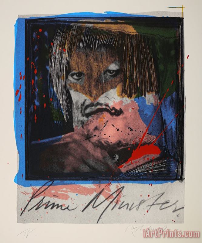 Ralph Steadman Cabinet of The Mind Prime Minister, 1989 Art Painting