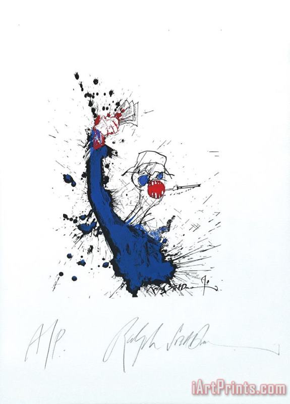Lost Chapter., 2005 painting - Ralph Steadman Lost Chapter., 2005 Art Print