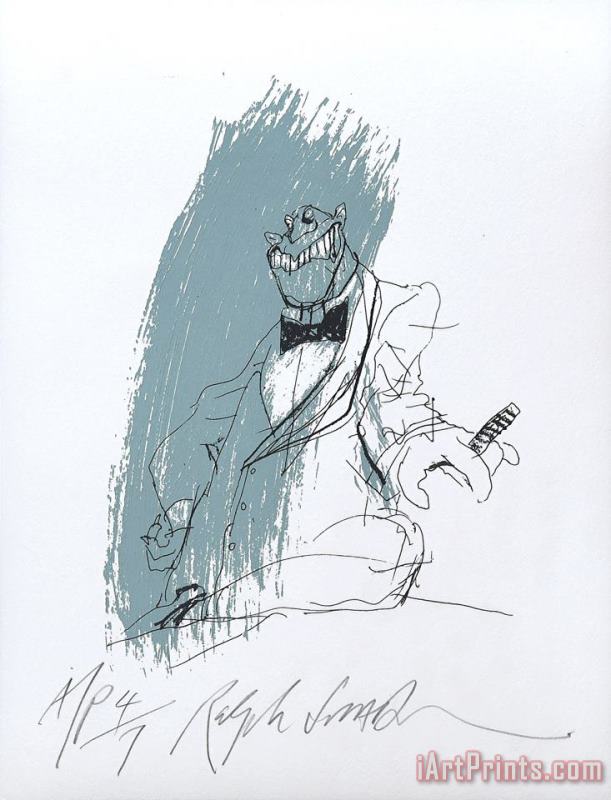 Ralph Steadman Lousy Lizard Man., 2000 Art Print