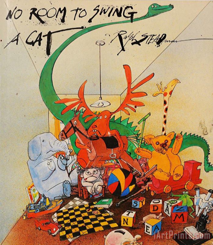 Ralph Steadman No Room to Swing a Cat, 1989 Art Print