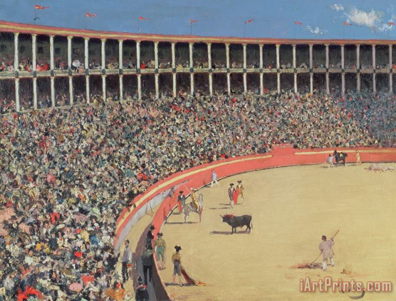 Ramon Casas i Carbo The Bullfight Art Print
