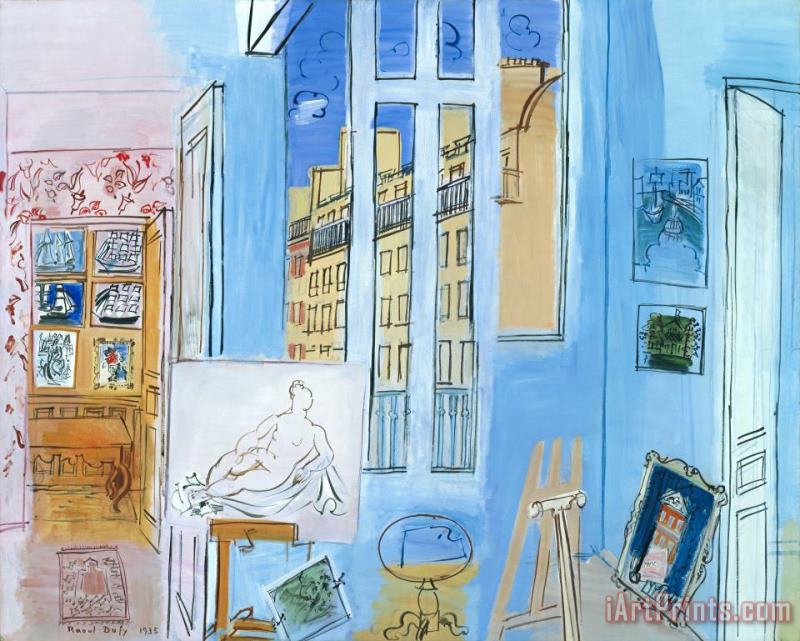 The Artist's Studio painting - Raoul Dufy The Artist's Studio Art Print
