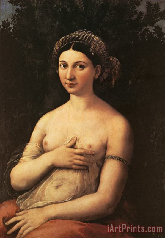 Raphael Portrait of a Young Woman Art Print