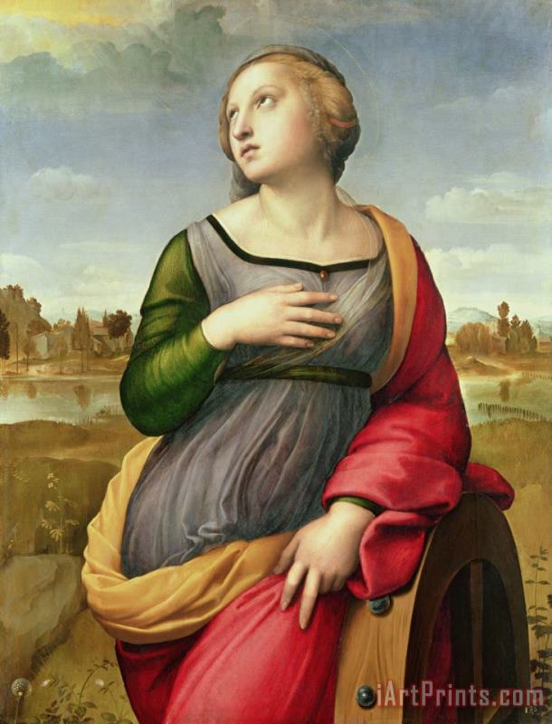 Saint Catherine of Alexandria painting - Raphael Saint Catherine of Alexandria Art Print