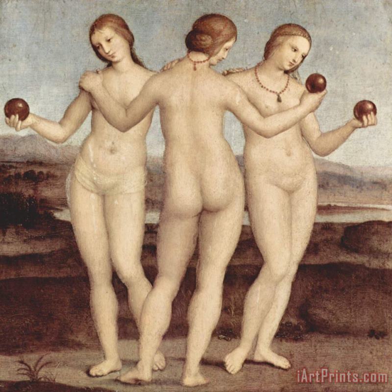 Raphael The Three Graces - 1504-05 Art Print