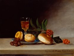 Raphaelle Peale Still Life with a Wine Glass painting