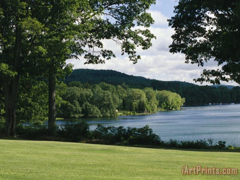 Raymond Gehman A Scenic View of Otsego Lake Near Cooperstown New York Art Print