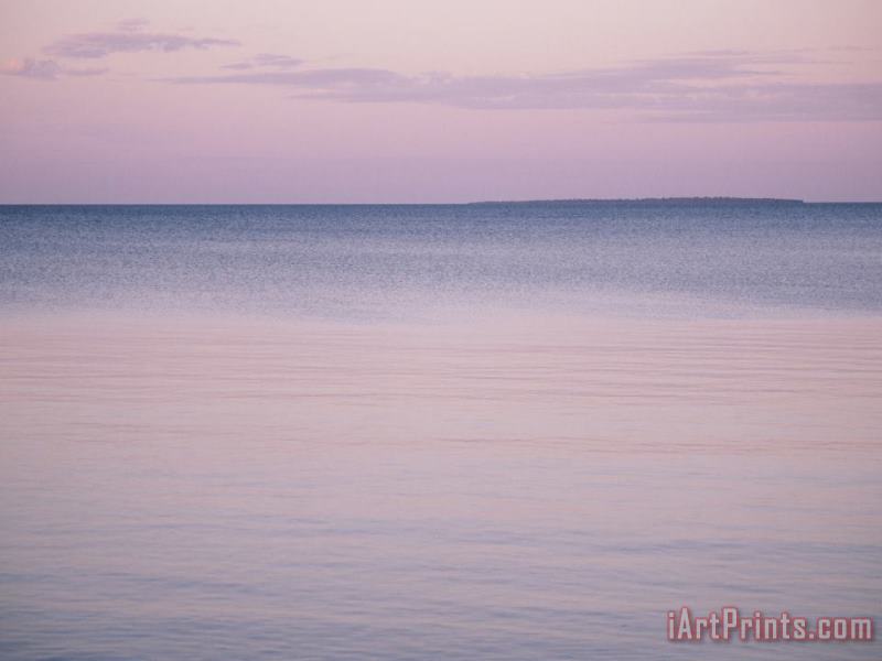 Raymond Gehman A View of Lake Superior And Distant Land Art Print