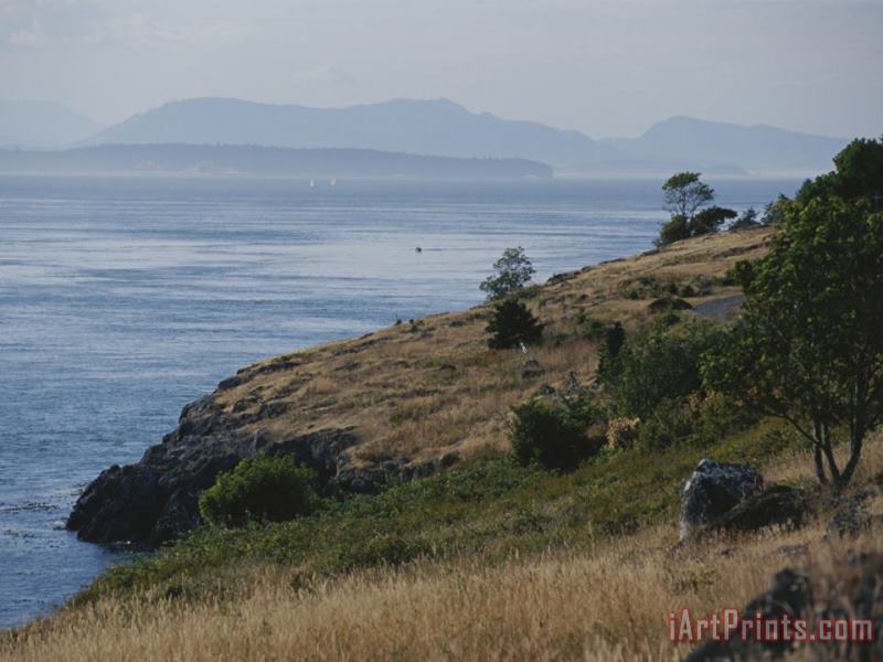 A View Out to Sea From One of The San Juan Islands painting - Raymond Gehman A View Out to Sea From One of The San Juan Islands Art Print