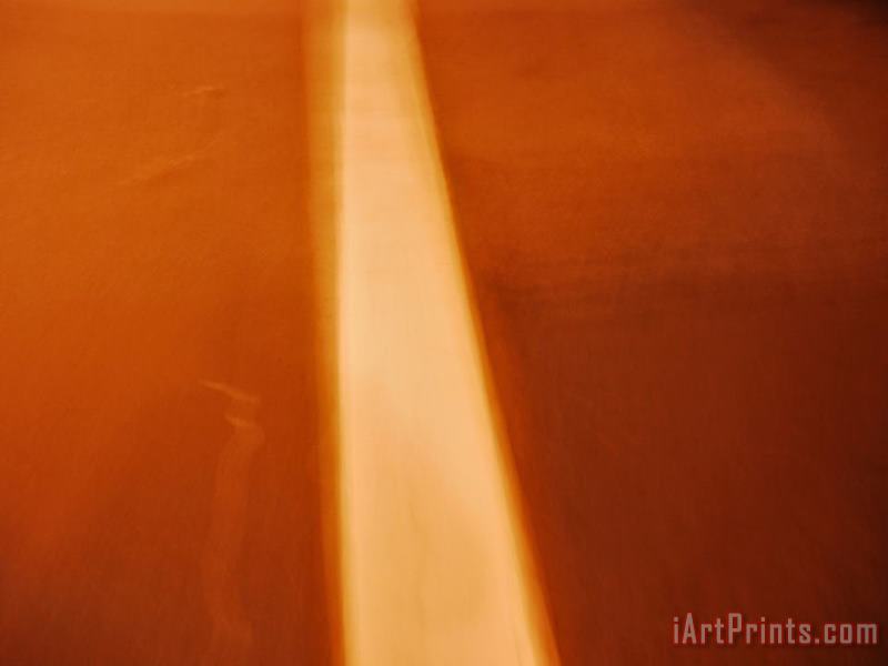Raymond Gehman Blurry Picture of a San Francisco City Street at Night Art Print