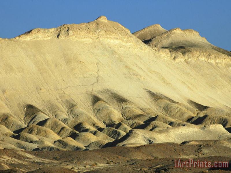 Raymond Gehman Mountains And Desolate Desert Landscape in Death Valley National Park Art Print