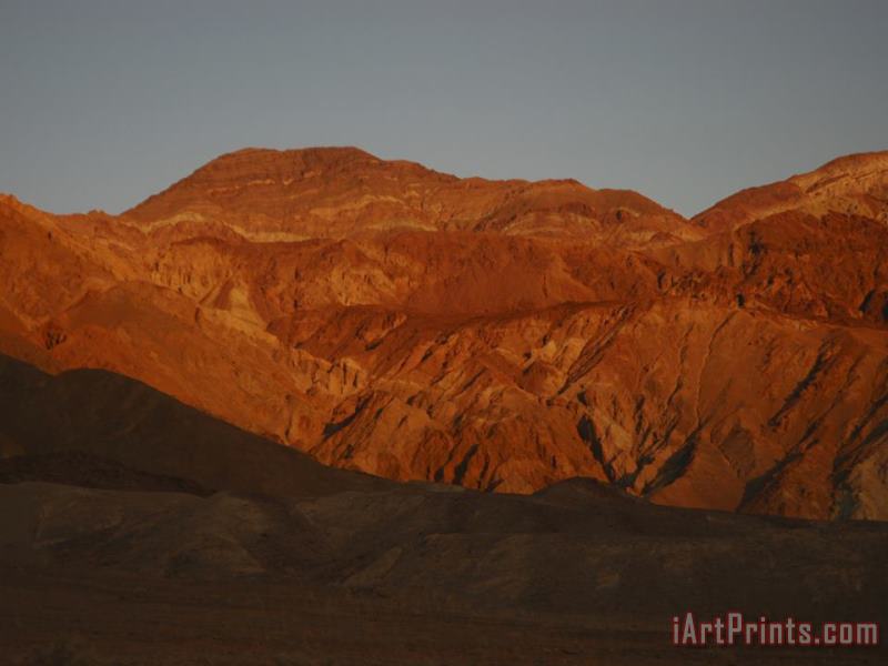 Mountains in Death Valley California painting - Raymond Gehman Mountains in Death Valley California Art Print